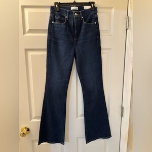 LOFT Dark Blue Flare Jeans size 26 (2)